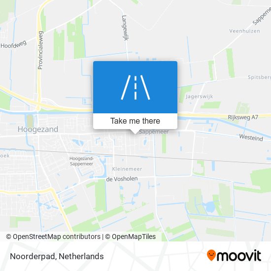 Noorderpad map