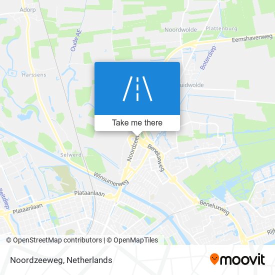 Noordzeeweg map