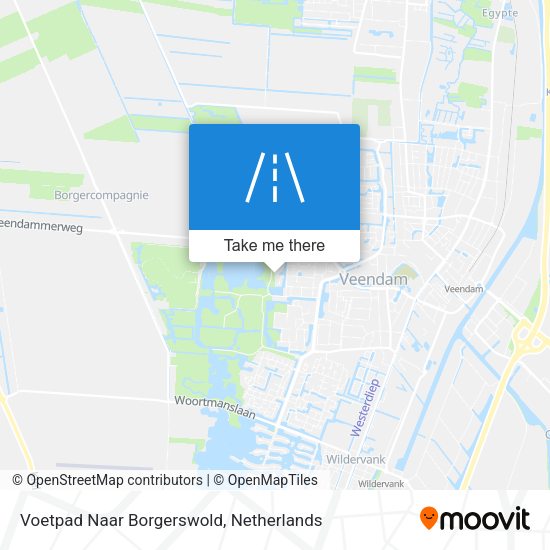 Voetpad Naar Borgerswold map