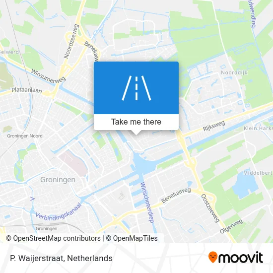 P. Waijerstraat map