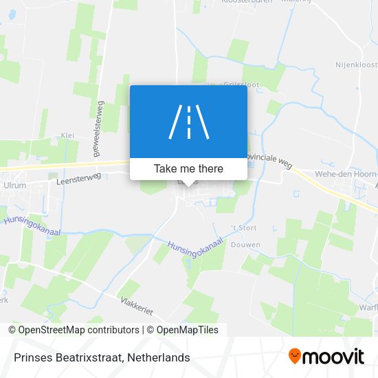 Prinses Beatrixstraat map