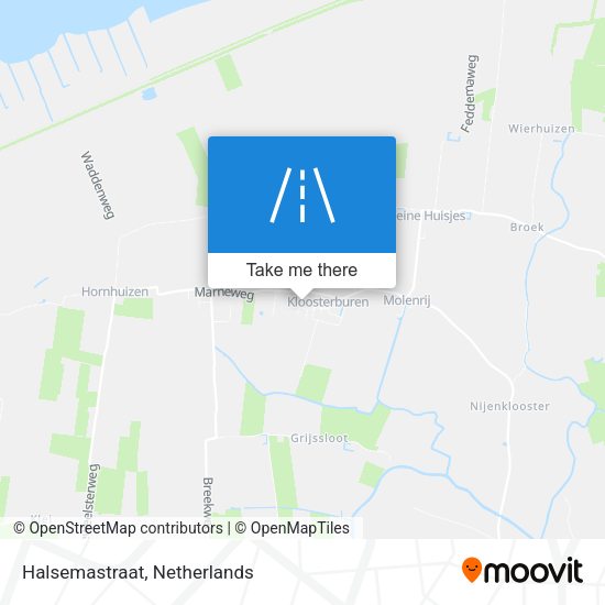 Halsemastraat map