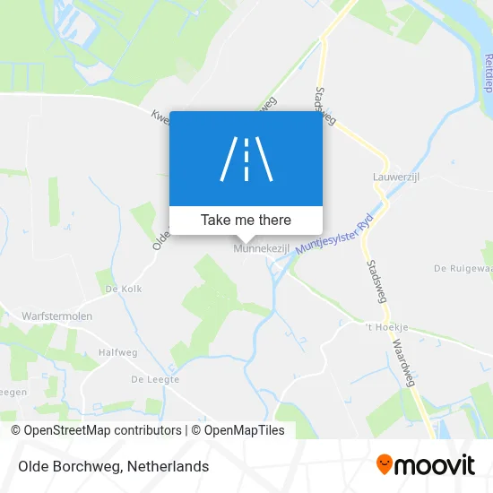 Olde Borchweg map