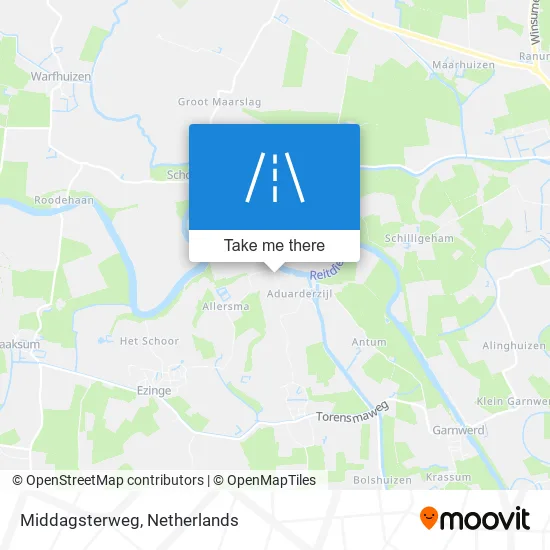 Middagsterweg map