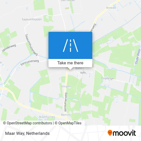 Maarweg map