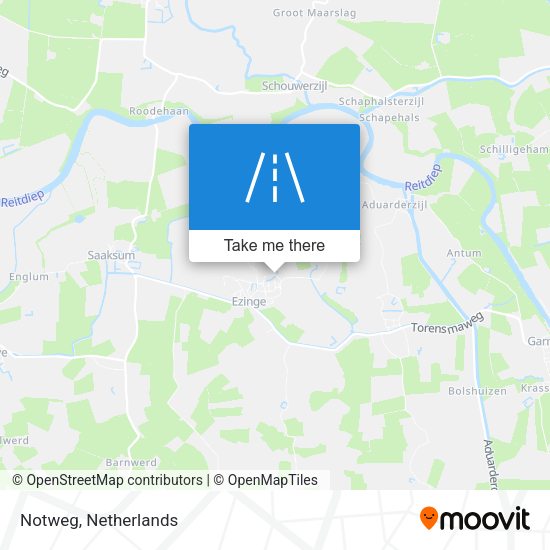 Notweg map