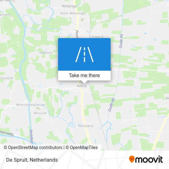 De Spruit map