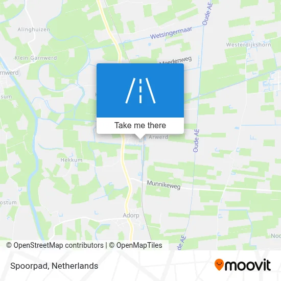 Spoorpad map