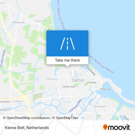 Kleine Belt map