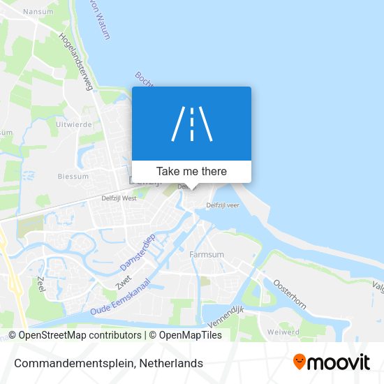 Commandementsplein map
