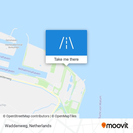 Waddenweg map