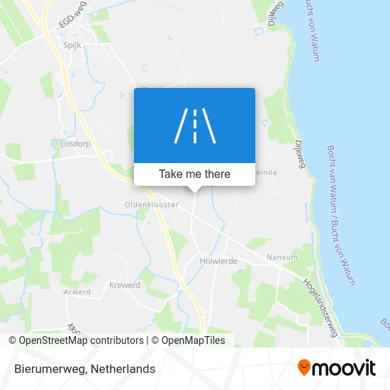 Bierumerweg map