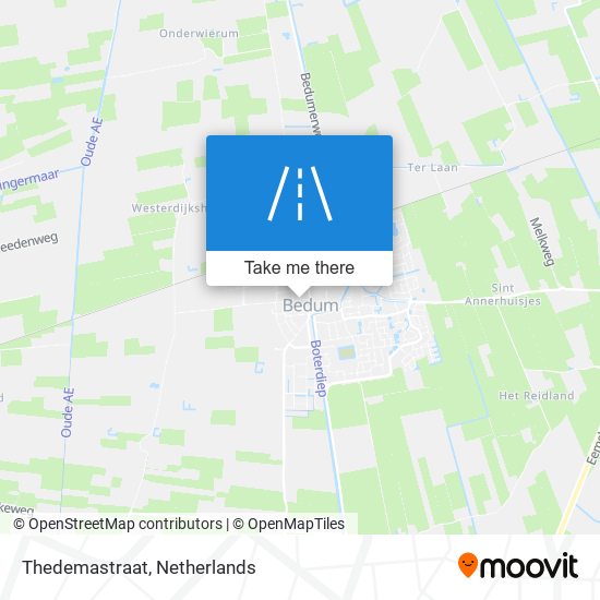 Thedemastraat map