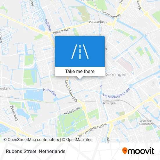 Rubensstraat map