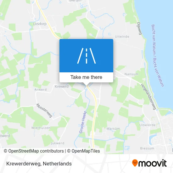 Krewerderweg map
