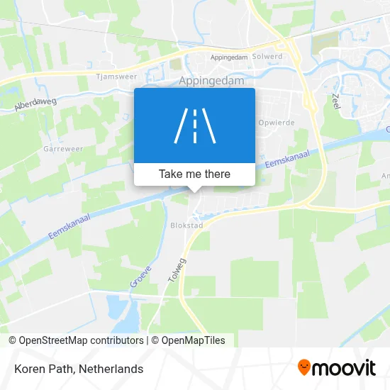 Korenpad map