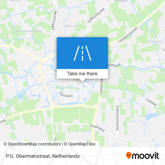P.G. Obermanstraat map