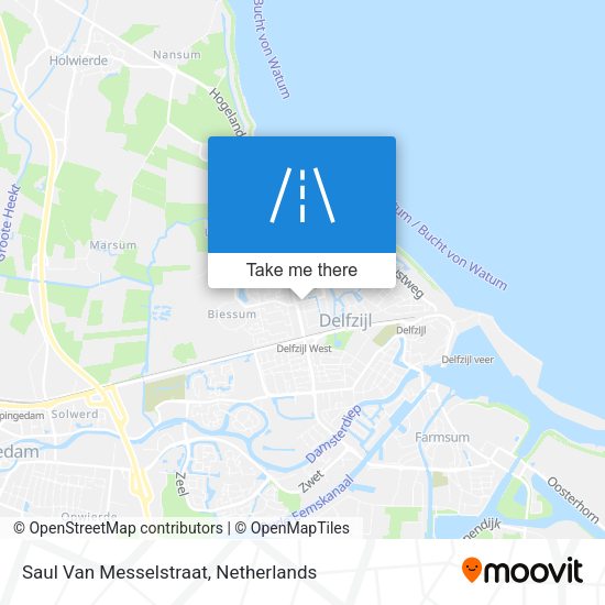 Saul Van Messelstraat map