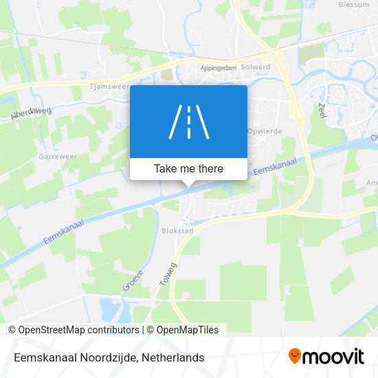 Eemskanaal Noordzijde map