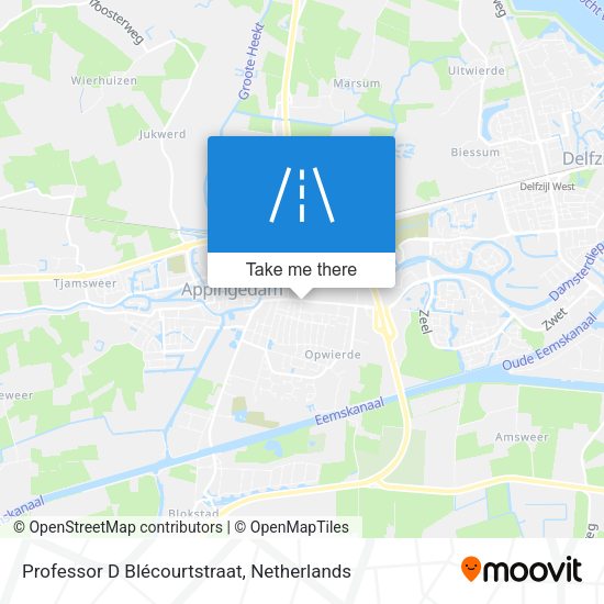 Professor D Blécourtstraat map