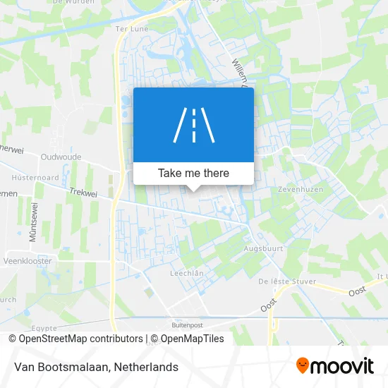 Van Bootsmalaan map