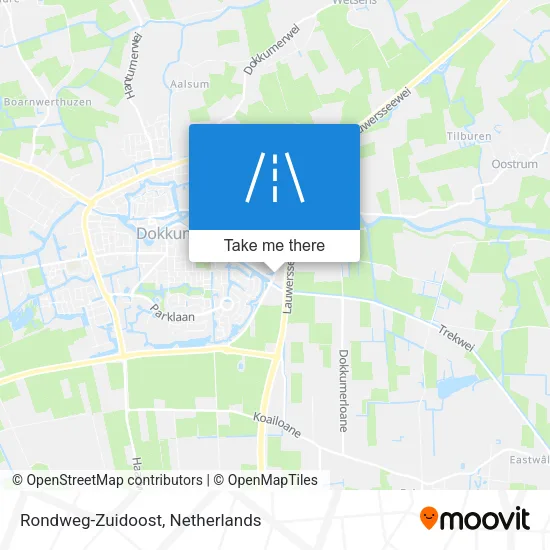 Rondweg-Zuidoost map