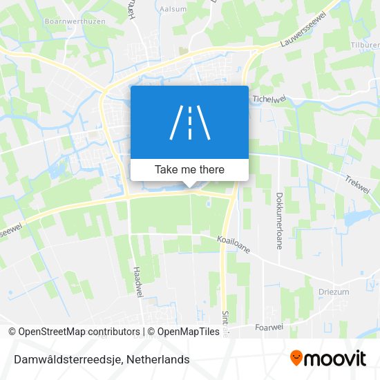 Damwâldsterreedsje map