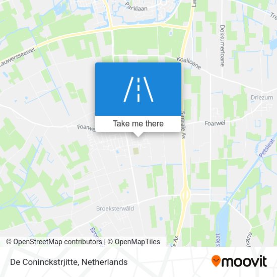 De Coninckstrjitte map