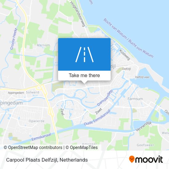 Carpool Plaats Delfzijl map