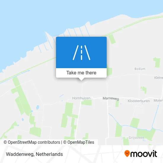 Waddenweg map