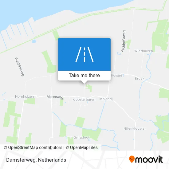 Damsterweg map