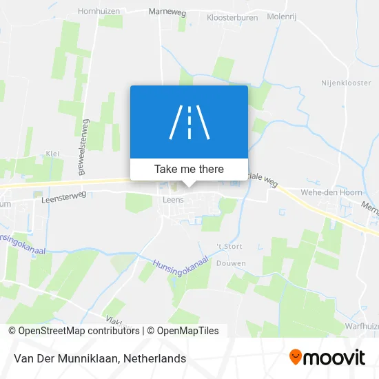 Van Der Munniklaan map