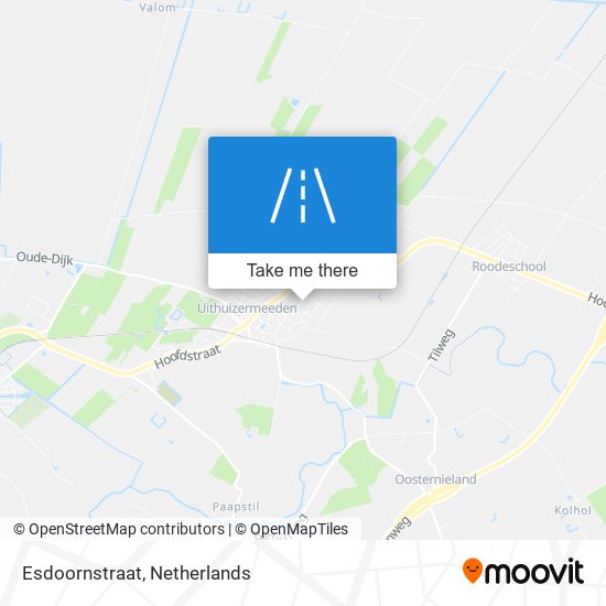 Esdoornstraat map