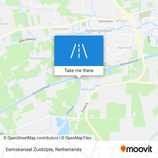 Eemskanaal Zuidzijde map
