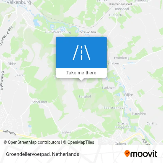 Groendellervoetpad map