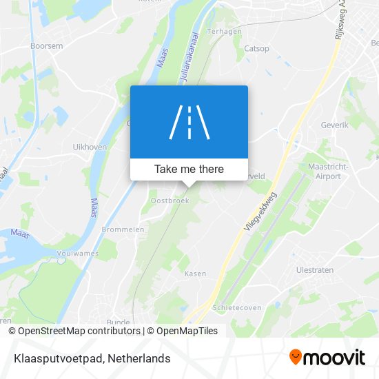 Klaasputvoetpad map