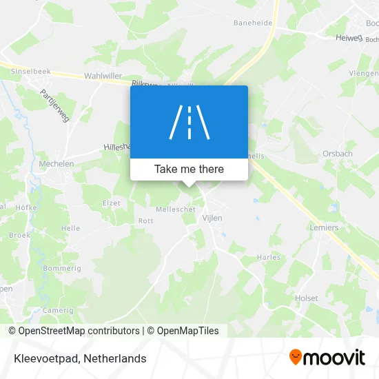 Kleevoetpad map