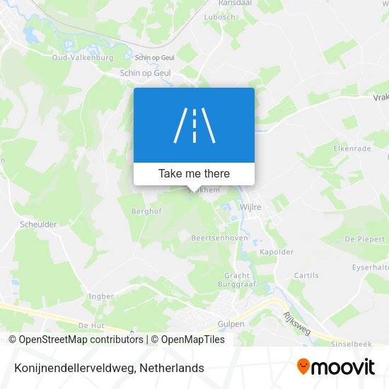 Konijnendellerveldweg map