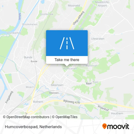 Humcoverbospad map