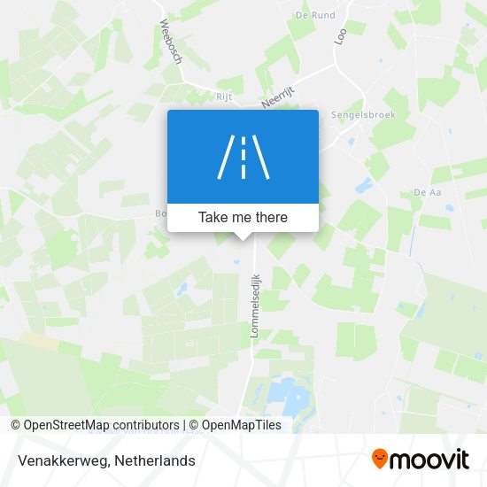 Venakkerweg map