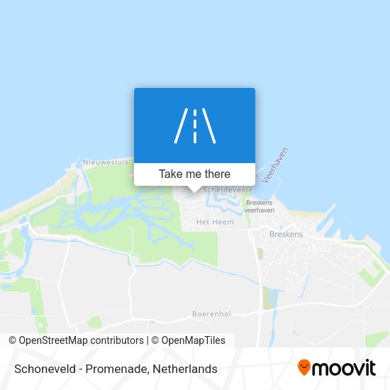 Schoneveld - Promenade map