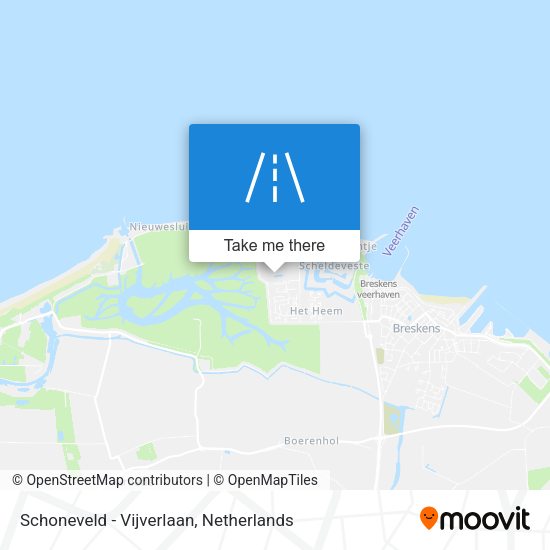 Schoneveld - Vijverlaan map