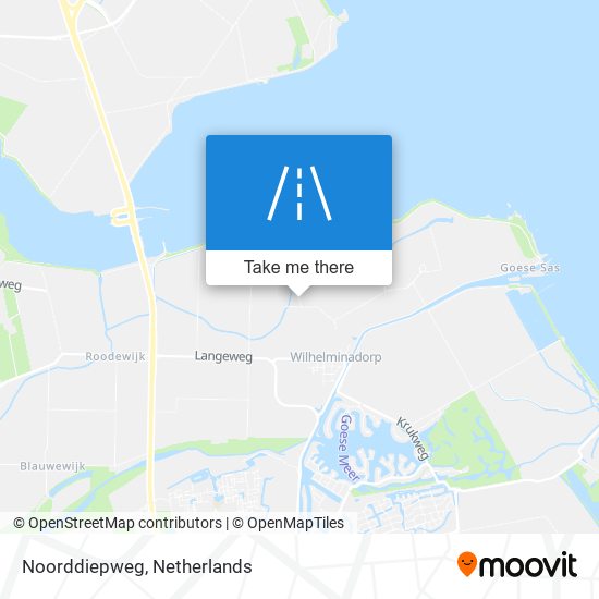 Noorddiepweg Karte