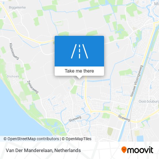 Van Der Manderelaan map