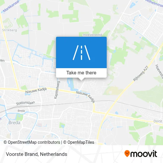 Voorste Brand map