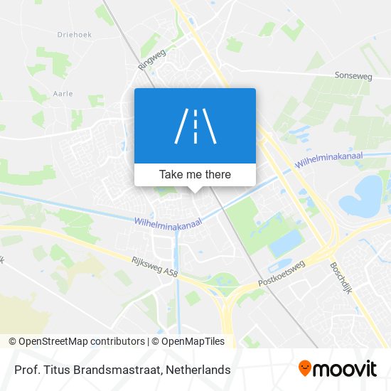 Prof. Titus Brandsmastraat map