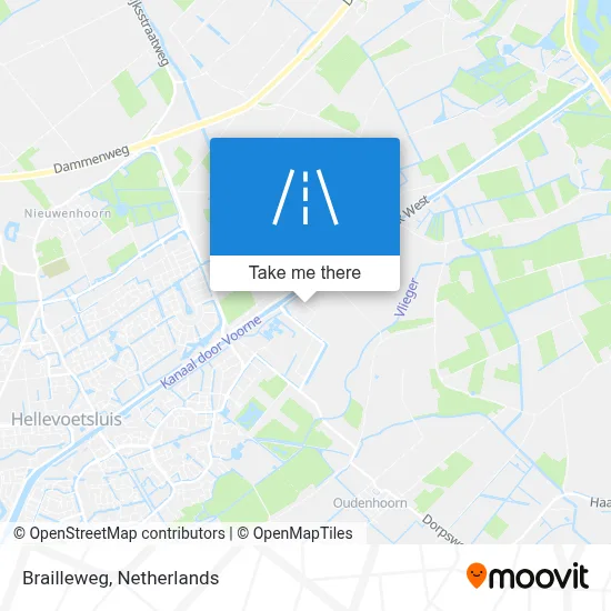 Brailleweg map