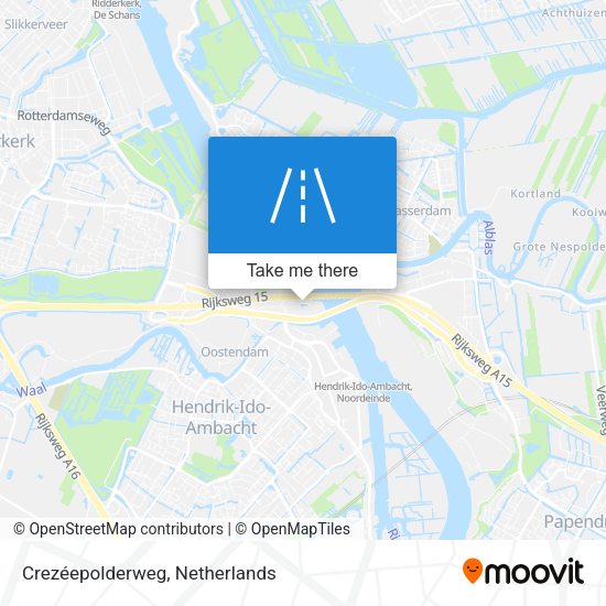 Crezéepolderweg map