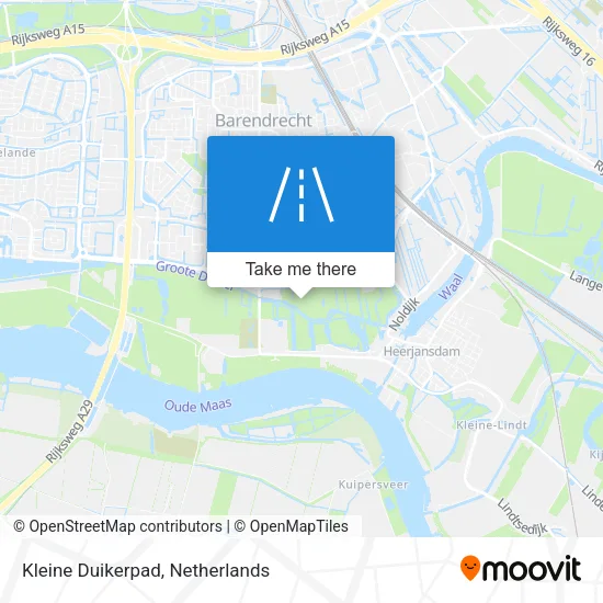 Kleine Duikerpad map