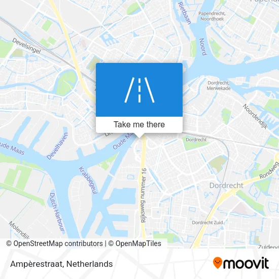 Ampèrestraat Karte